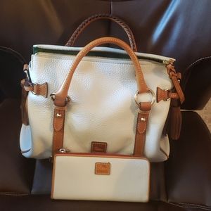 Dooney and Bourke cream colored Pebble leather!